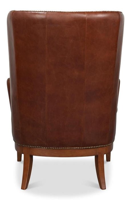 Smithfield Brown Wing Chair - Ornate Home