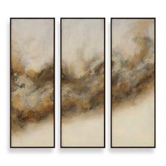 Smoke Break Multicolor Hand Painted Modern Art (Set of 3) - Ornate Home