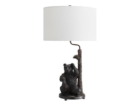 Smokey Pines Brown/Black Table Lamp - Ornate Home
