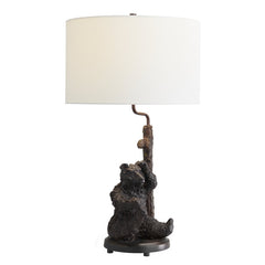 Smokey Pines Brown/Black Table Lamp - Ornate Home