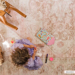Snead Pink Floral Rug - Ornate Home