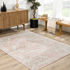 Snead Pink Floral Rug - Ornate Home