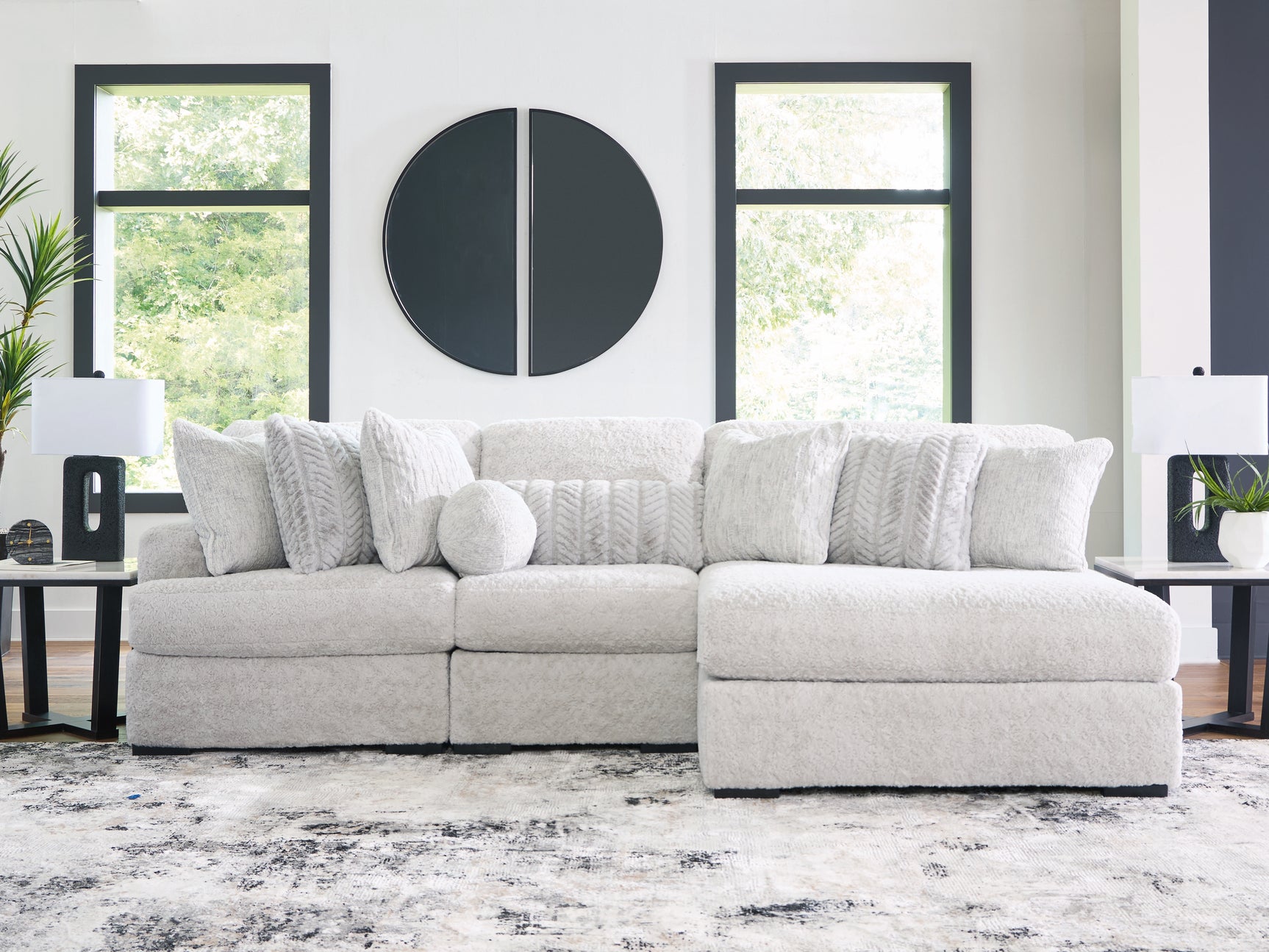 Snodoodle Arctic 3-Piece RAF Modular Sofa Chaise - Ornate Home
