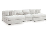 Snodoodle Arctic 4-Piece Modular Sectional with Double Chaise - Ornate Home