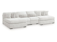 Snodoodle Arctic 4-Piece Modular Sectional with Double Chaise - Ornate Home