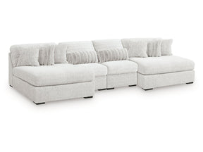 Snodoodle Arctic 4-Piece Modular Sectional with Double Chaise - Ornate Home