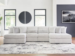 Snodoodle Arctic 4-Piece Modular Sectional with Double Chaise - Ornate Home