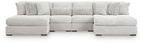 Snodoodle Arctic 4-Piece Modular Sectional with Double Chaise - Ornate Home