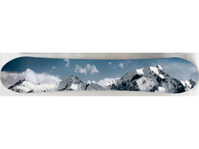 Snowboard – Mountains w/ Clouds Wall Art - Ornate Home