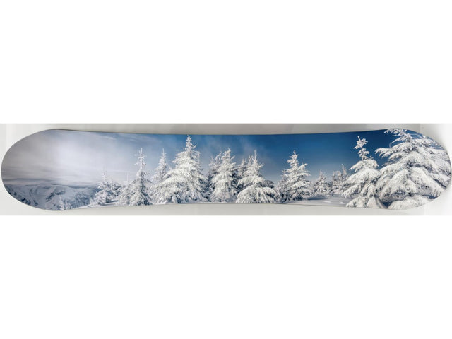 Snowboard with Snow Trees Wall Art - Ornate Home