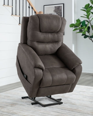 Snowfield Gunmetal Power Lift Recliner (Online Special Price) - Ornate Home