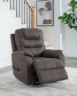 Snowfield Gunmetal Power Lift Recliner (Online Special Price) - Ornate Home