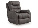 Snowfield Gunmetal Power Lift Recliner (Online Special Price) - Ornate Home