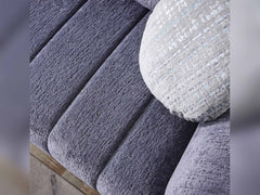 Snowy Anthracite Stationary Sofa - Ornate Home