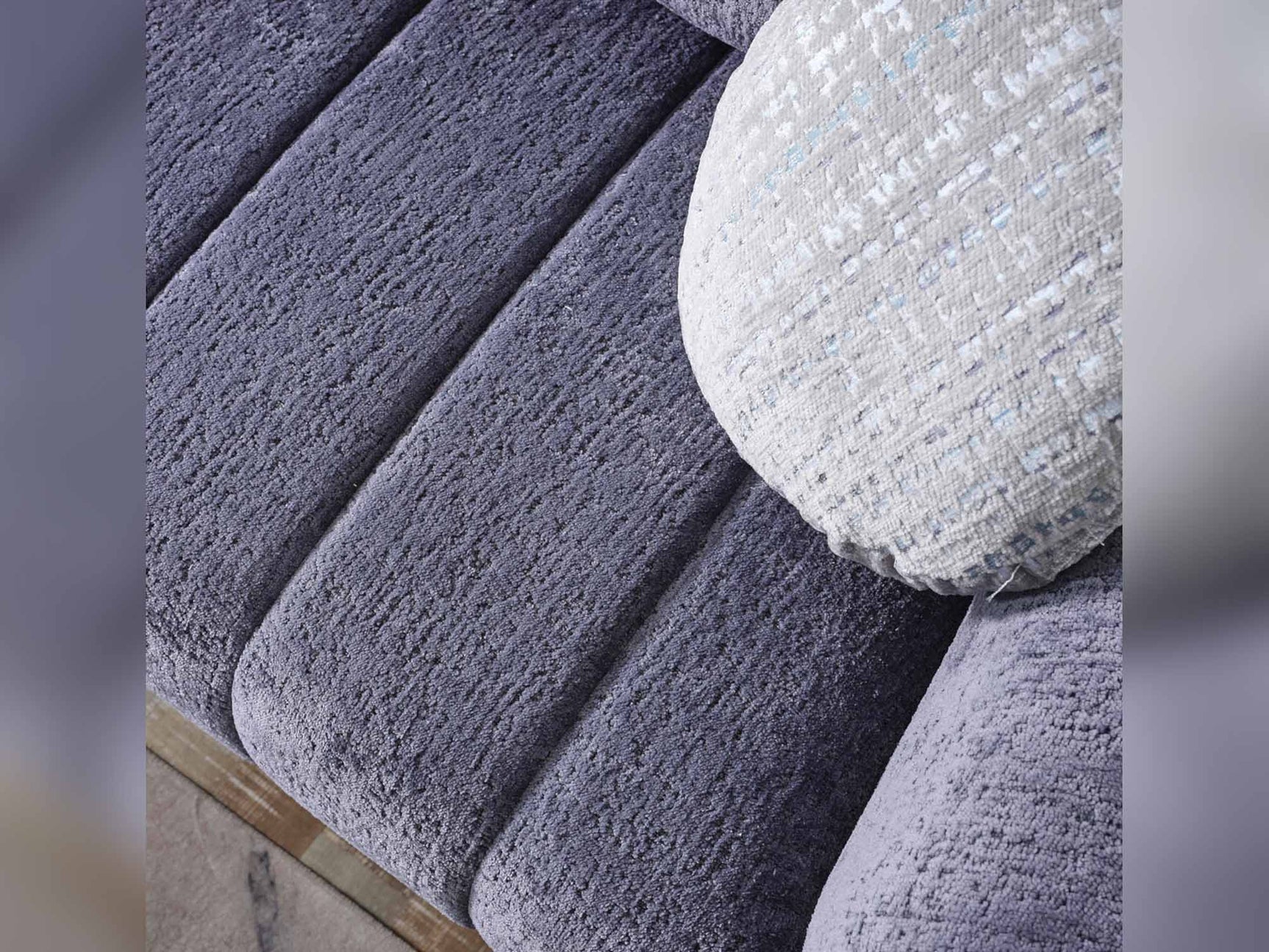 Snowy Anthracite 3-pieces (Sofa & Loveseat & Swivel Chair) Living Room Set