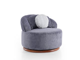 Snowy Anthracite Chair