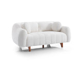 Snowy Cream 3-pieces (Sofa & Loveseat & Swivel Chair) Living Room Set