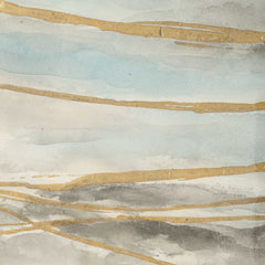 So Golden Multicolor Abstract Landscape Prints (Set of 2) - Ornate Home