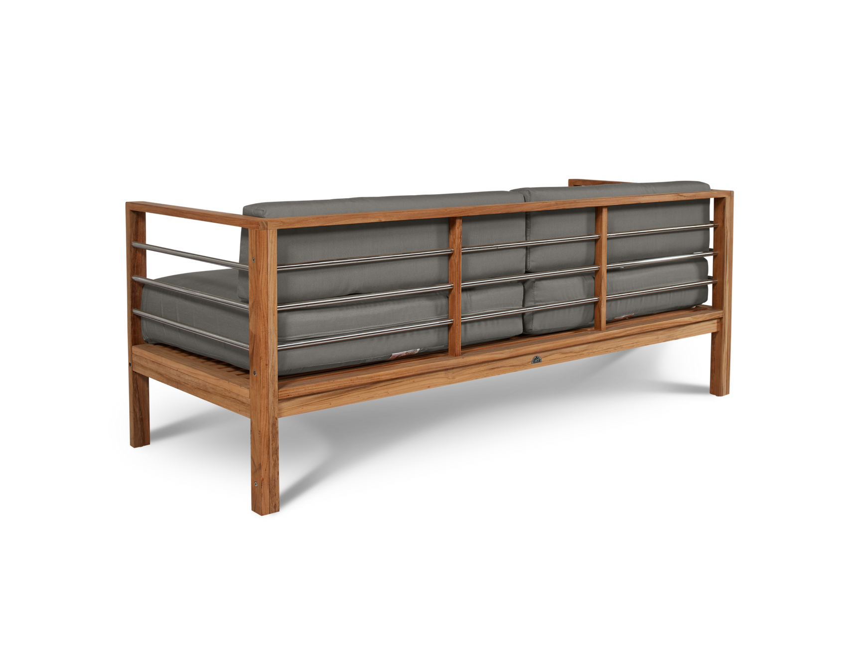 SoHo 4-Piece Teak Charcoal Outdoor Patio Deep Seating Set with Sunbrella® Cushion - Ornate Home