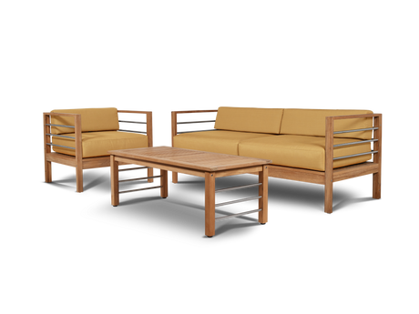 SoHo Rectangular Teak Outdoor Coffee Table - Ornate Home