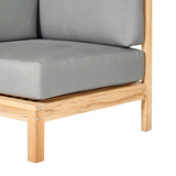 SoHo Teak Charcoal Outdoor Sectional Corner with Sunbrella® Cushion - Ornate Home