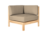 SoHo Teak Fawn Outdoor Sectional Corner with Sunbrella® Cushion - Ornate Home