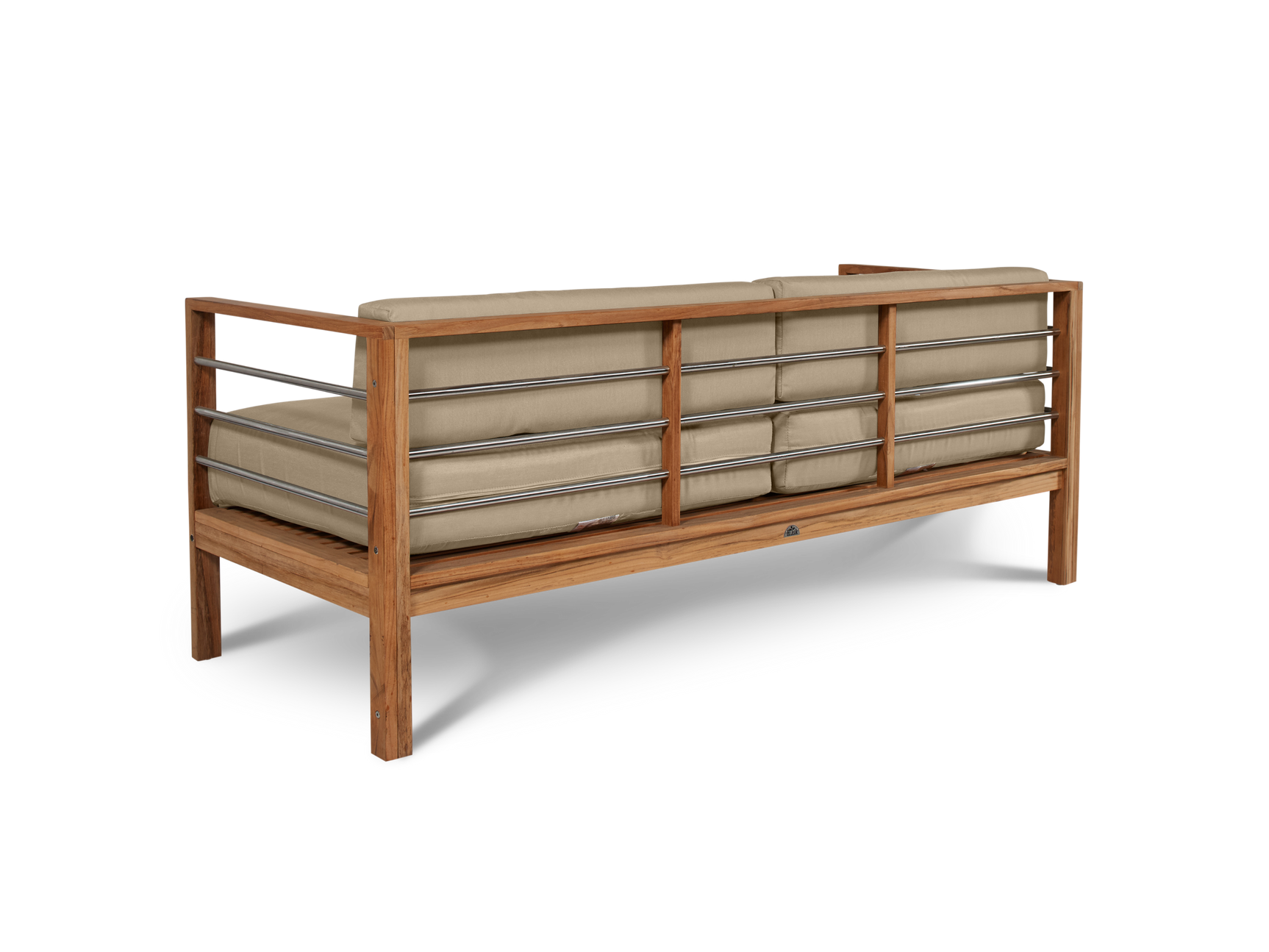 SoHo Teak Fawn Outdoor Sofa with Sunbrella® Cushion - Ornate Home