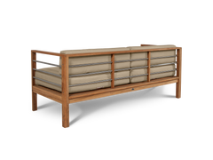 SoHo Teak Fawn Outdoor Sofa with Sunbrella® Cushion - Ornate Home