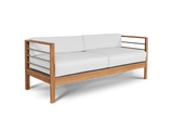 SoHo Teak White Outdoor Sofa with Sunbrella® Cushion - Ornate Home
