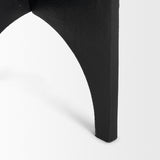 Sobi Matte Black Textured Round Metal Accent Table - Ornate Home