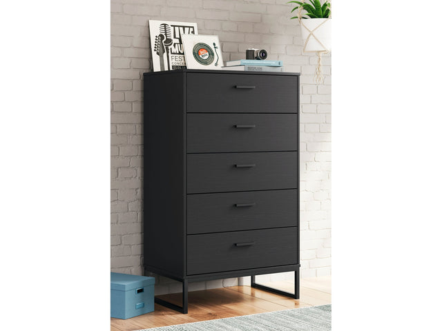 Socalle Black Chest of Drawers - Ornate Home