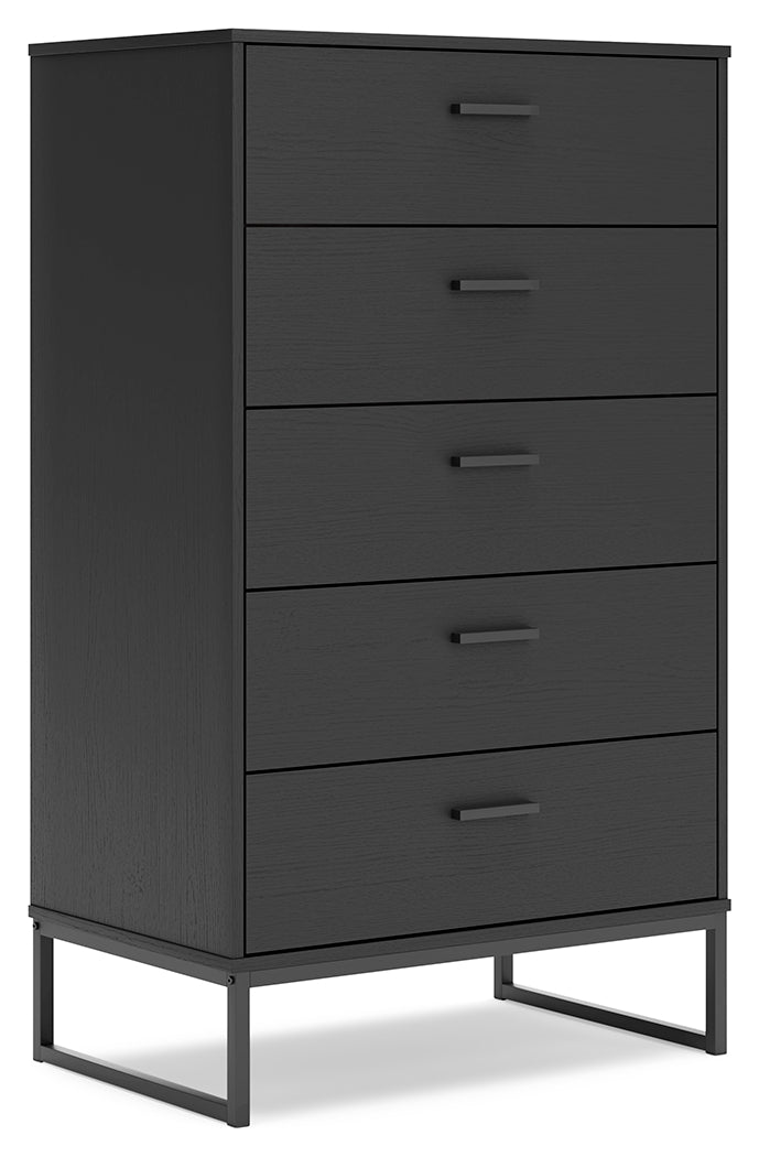 Socalle Black Chest of Drawers - Ornate Home