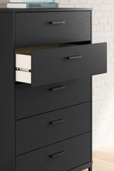 Socalle Black Chest of Drawers - Ornate Home