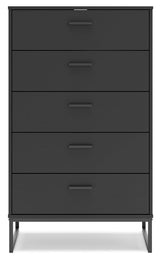 Socalle Black Chest of Drawers - Ornate Home
