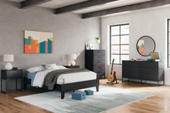 Socalle Black Full Platform Bed - Ornate Home