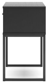 Socalle Black Nightstand - Ornate Home