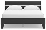 Socalle Black Queen Panel Platform Bed (Online Special Price) - Ornate Home