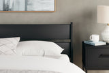 Socalle Black Queen Panel Platform Bed (Online Special Price) - Ornate Home