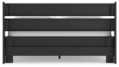 Socalle Black Queen Panel Platform Bed - Ornate Home