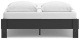 Socalle Black Queen Platform Bed (Online Special Price) - Ornate Home