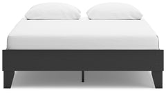 Socalle Black Queen Platform Bed - Ornate Home