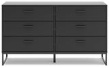 Socalle Black Twin Panel Platform Bed and Dresser (Online Special Price) - Ornate Home