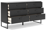 Socalle Black Twin Panel Platform Bed and Dresser (Online Special Price) - Ornate Home