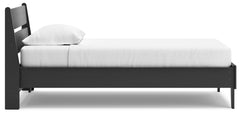 Socalle Black Twin Panel Platform Bed and Dresser - Ornate Home