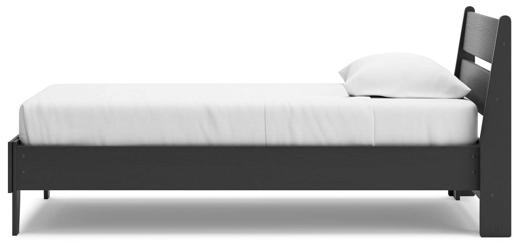 Socalle Black Twin Panel Platform Bed and Dresser - Ornate Home