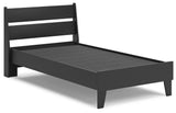 Socalle Black Twin Panel Platform Youth Bed - Ornate Home