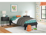 Socalle Black Twin Platform Bed - Ornate Home