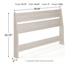 Socalle Light Natural Full Panel Headboard (Online Special Price) - Ornate Home