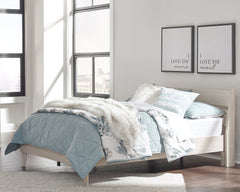Socalle Light Natural Full Panel Platform Bed - Ornate Home
