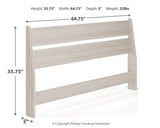 Socalle Light Natural Queen Panel Headboard (Online Special Price) - Ornate Home